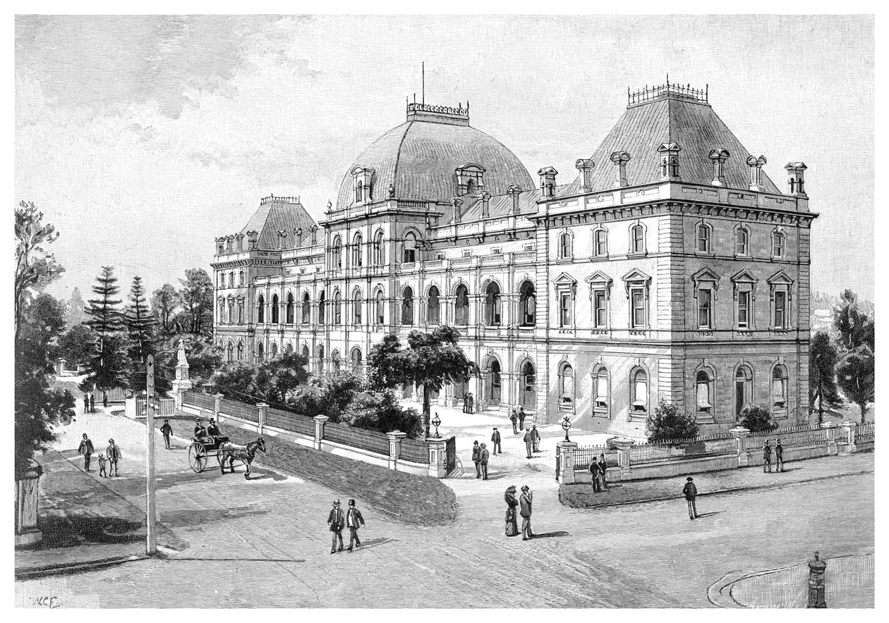 Parliament House, Brisbane, Australien, 1886 af Unbekannt