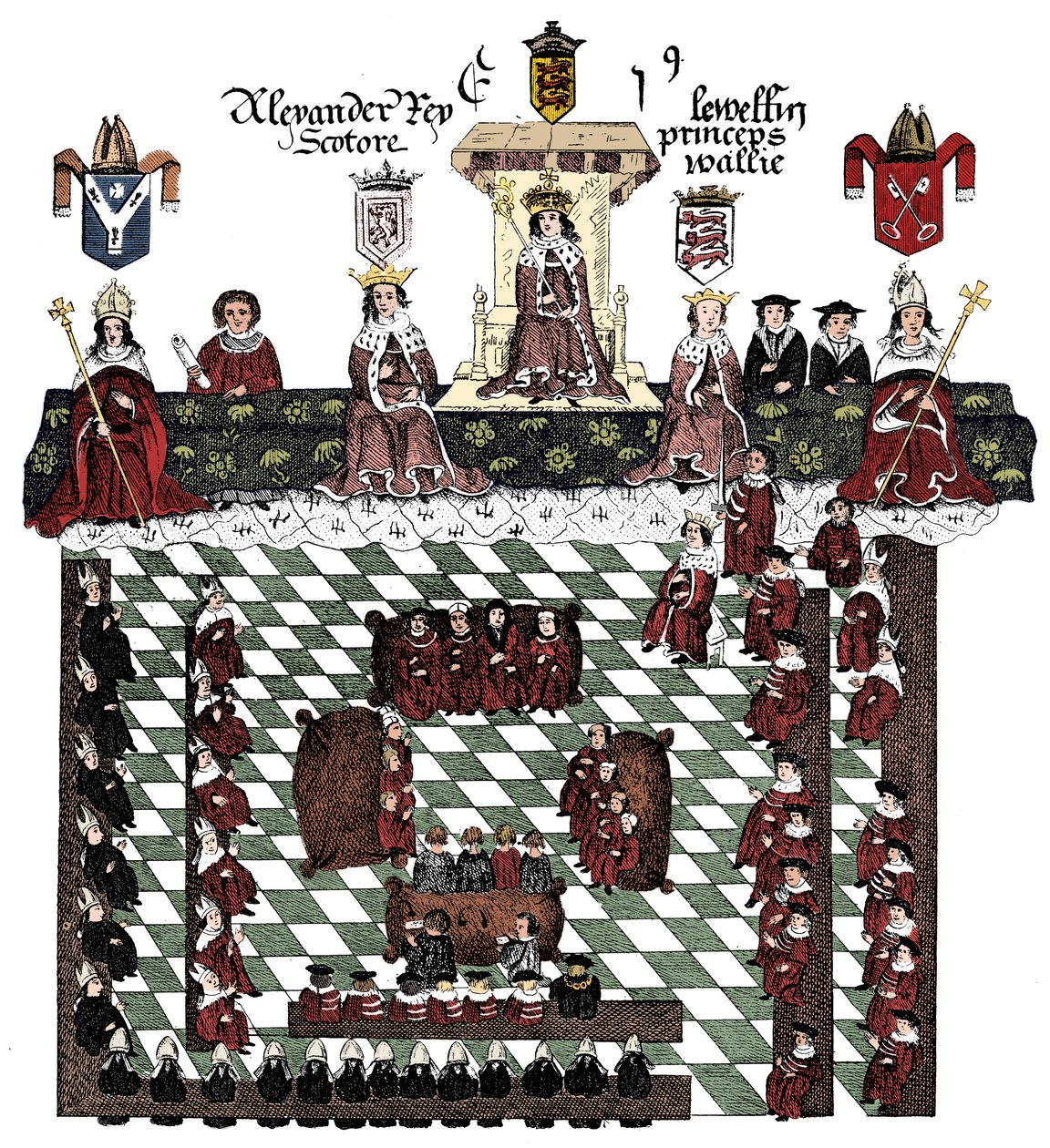 Parlament af Edward I, 13. århundrede, c1905 af Unbekannt