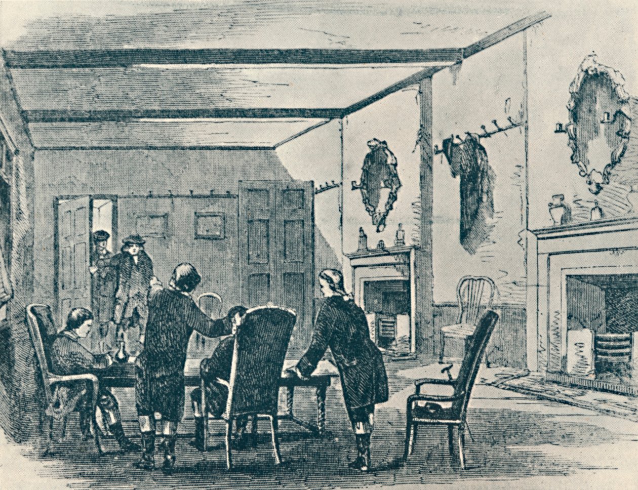 Parlor of the Three Crowns Inn, Lichfield, 1907 af Unbekannt