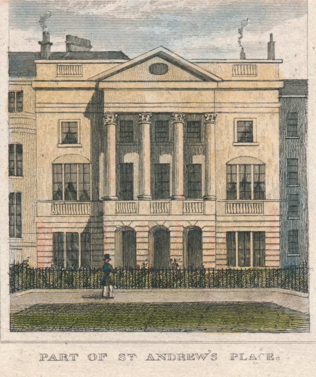 En del af St. Andrews Place, 1800-tallet. af Unbekannt