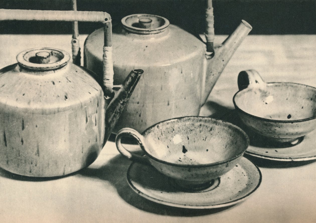 En del af Tea Service af værkstederne i byen Halle, 1928 af Unbekannt