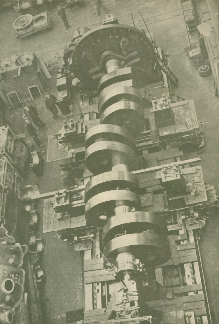 En del af krumtapakslen til M.V. Britannic White Star, 27.000 tons, c1930. af Unbekannt