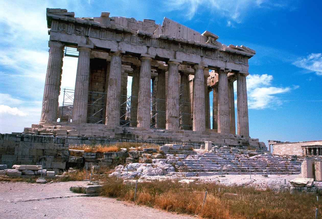 Parthenon på Akropolis, Athen, 5. århundrede f.Kr af Unbekannt