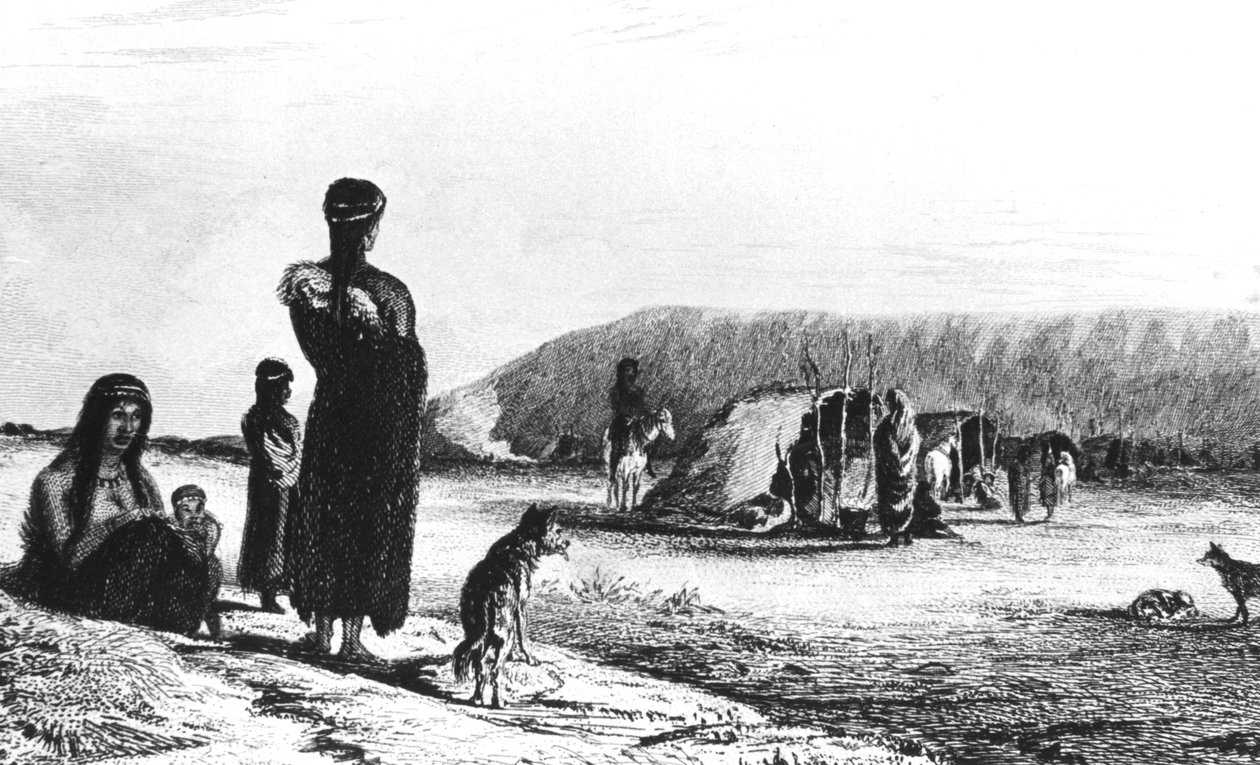 Patagoniere ved Gregory Bay, 1831 1839 af Unbekannt