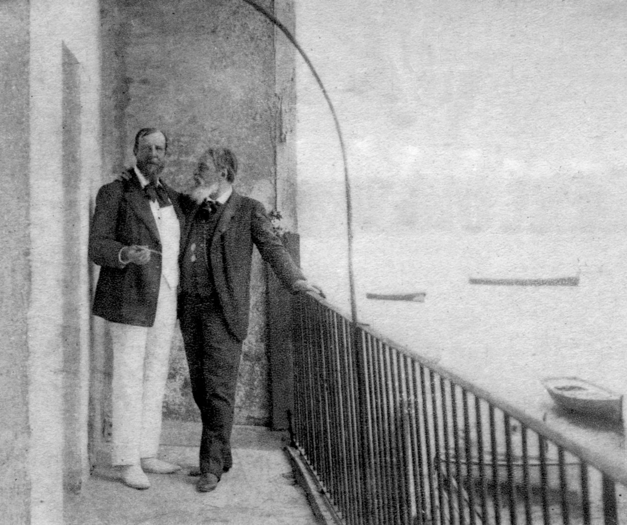 Paul Deroulede, fransk forfatter og politiker og Jean Mounet-Sully, fransk skuespiller, 1899 af Unbekannt