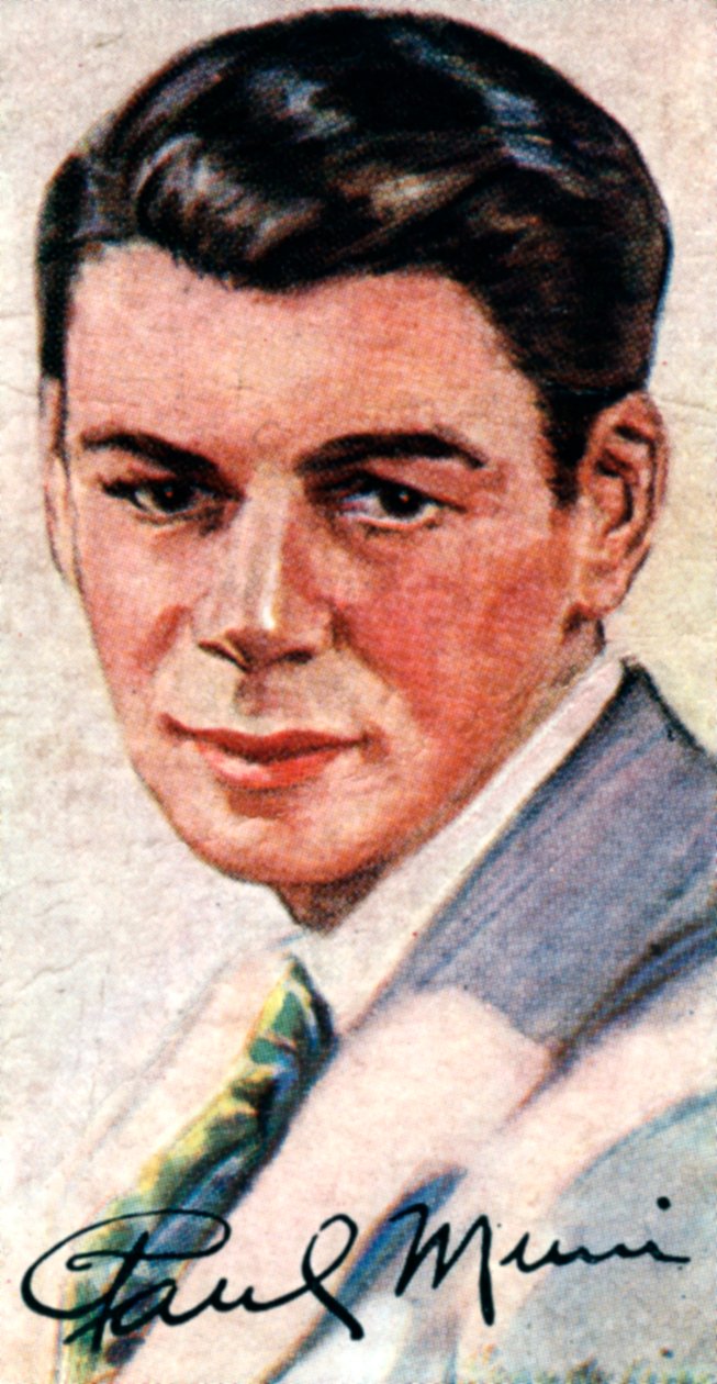 Paul Muni, 1895-1967, Oscar-vindende alsidig skuespiller, 20. århundrede af Unbekannt