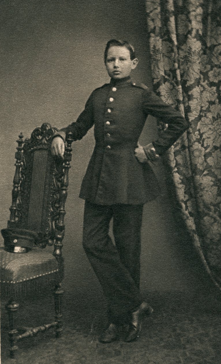 Paul von Hindenburg 1847-1934, som kadet i Wahlstatt, 1860