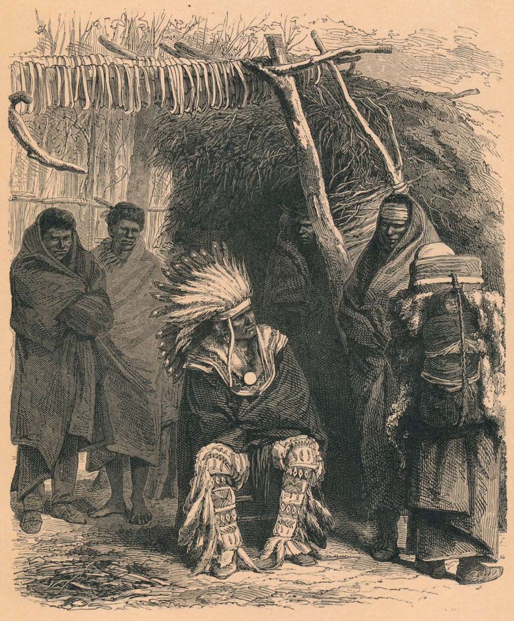 Pawnee-indianere, c1800-tallet af Unbekannt