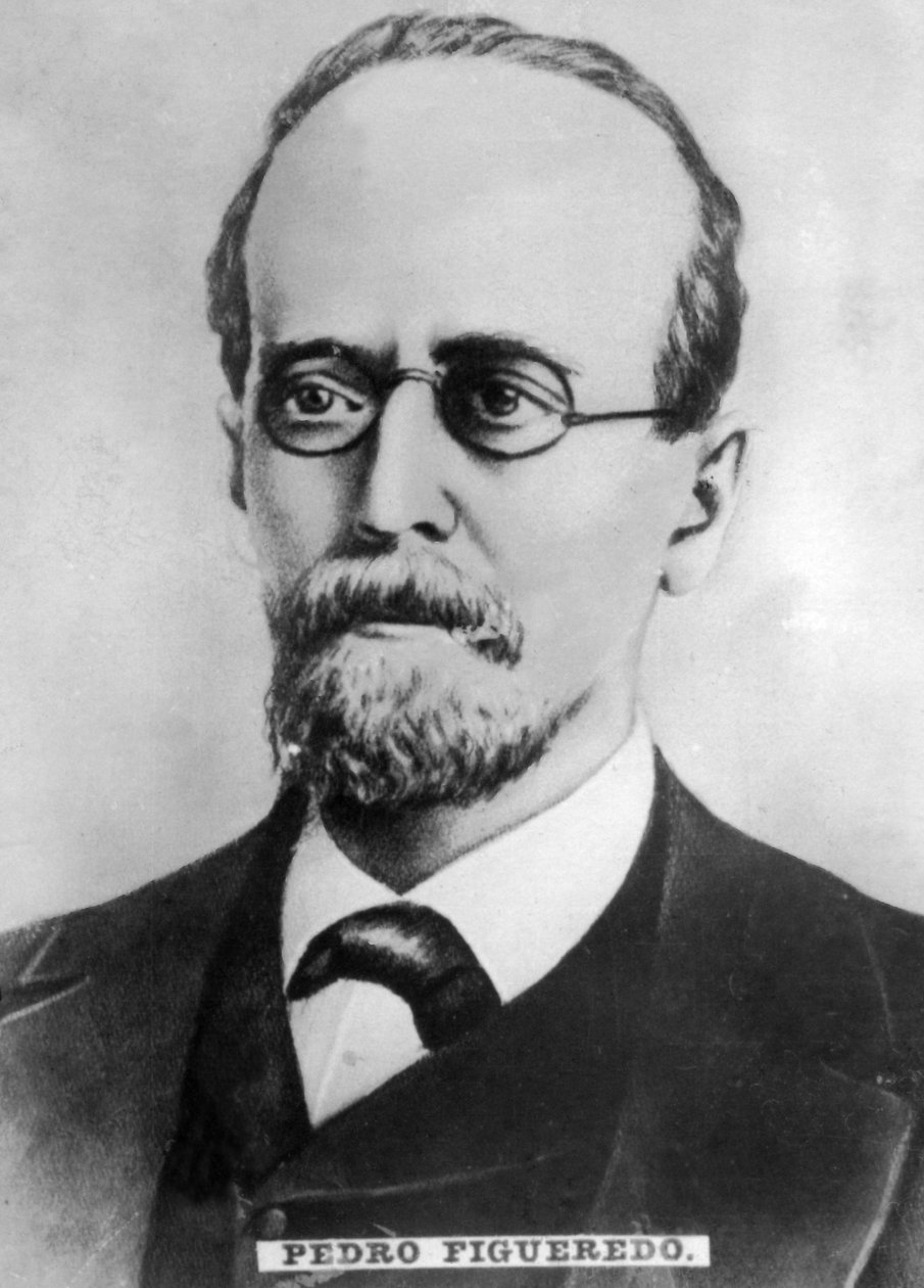 Pedro Felipe Figueredo 1818-1870, cubansk digter, musiker og frihedskæmper, c1910 af Unbekannt