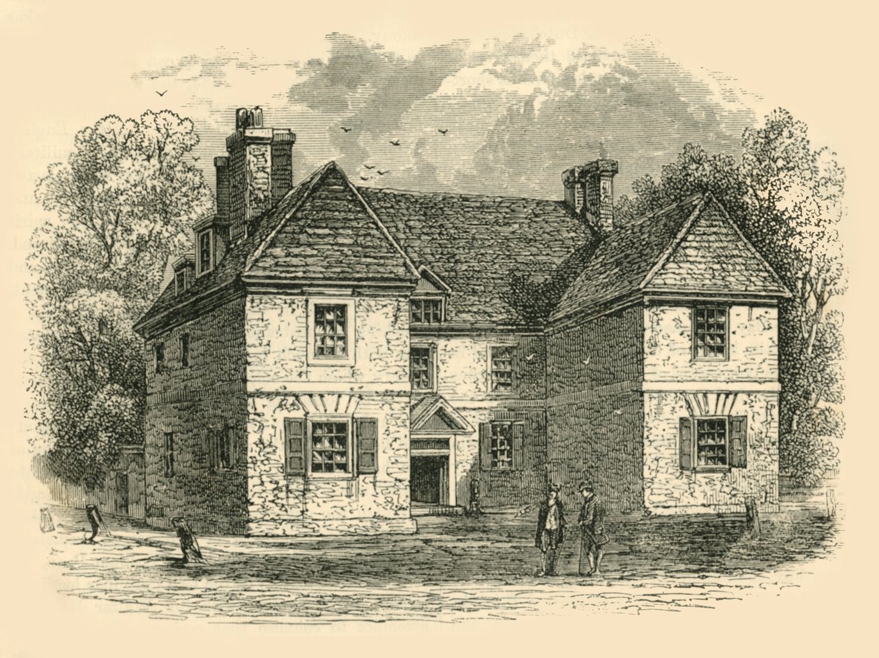 Penns House, Second Street, Philadelphia, c1687-1689, 1890. af Unbekannt
