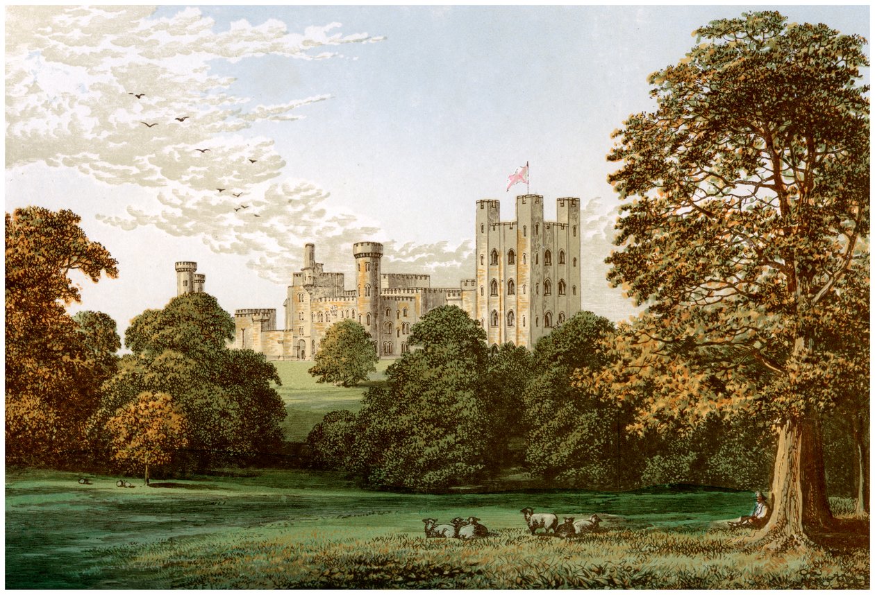 Penrhyn Castle, Caernarvonshire, Wales, hjemsted for Lord Penrhyn, c1880 af Unbekannt