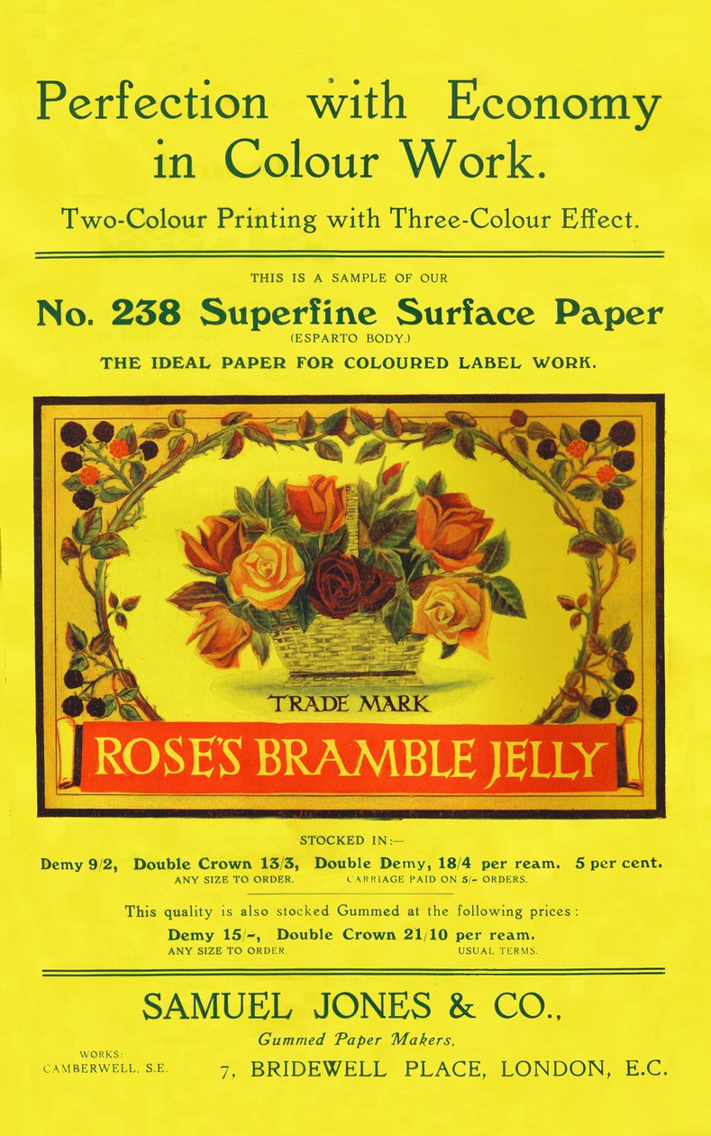Perfektion med økonomi i farvearbejde - Samuel Jones & Co., Ltd-annonce, 1909. af Unbekannt