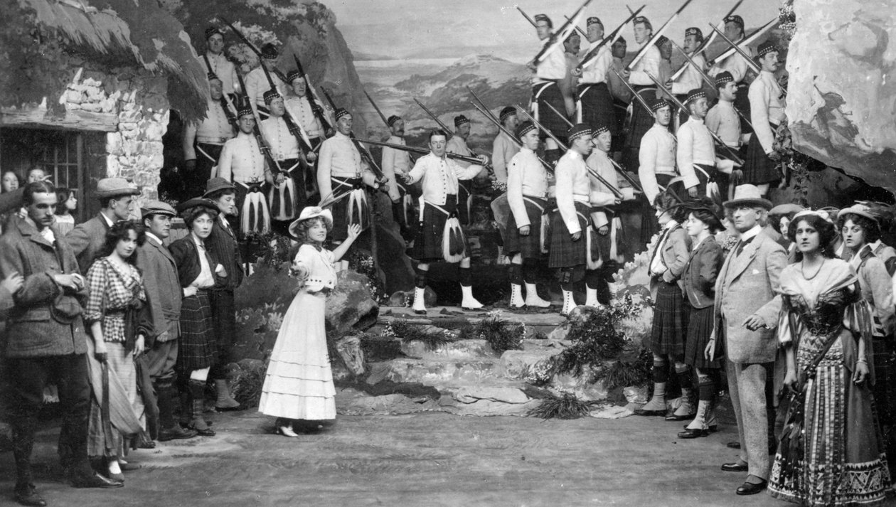 Opførelse af The Gay Gordons, c1907 af Unbekannt