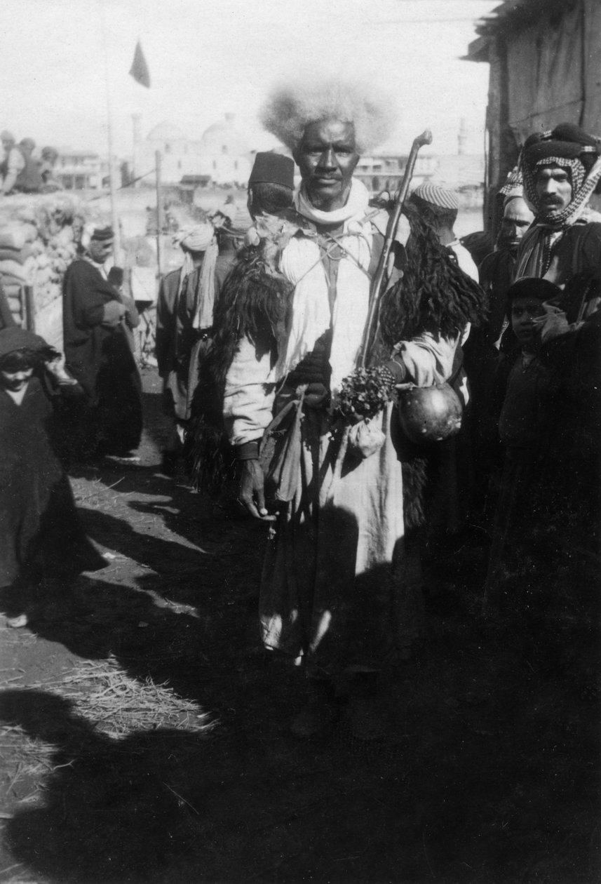 Persisk pilgrim, Bagdad, Irak, 1917-1919 af Unbekannt