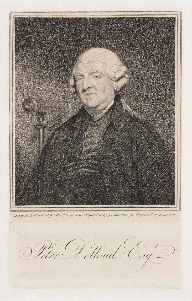 Peter Dollond, engelsk optiker, ca. 1800 af Unbekannt