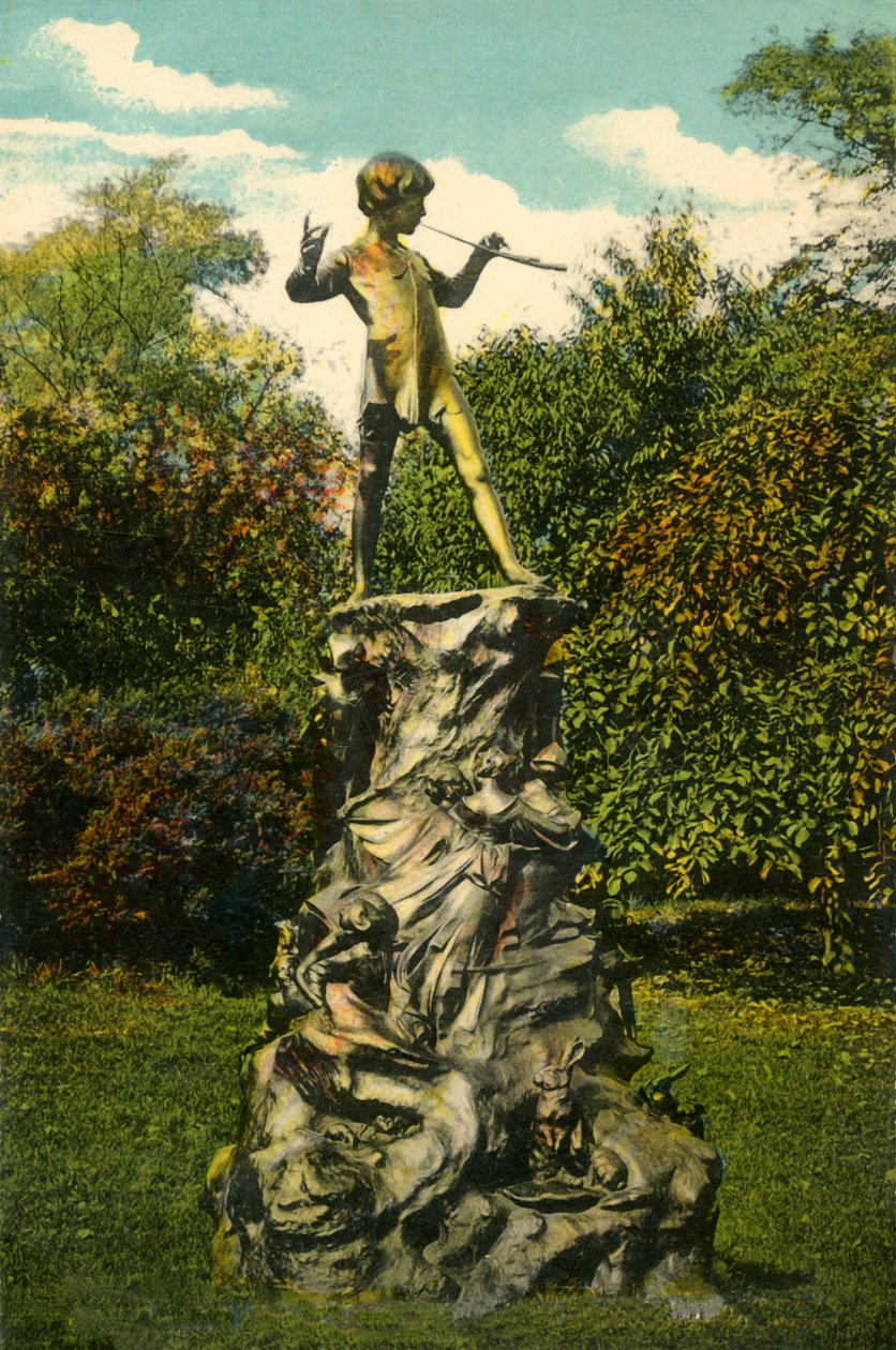 Peter Pan statue, Kensington Gardens, London, c1915. af Unbekannt