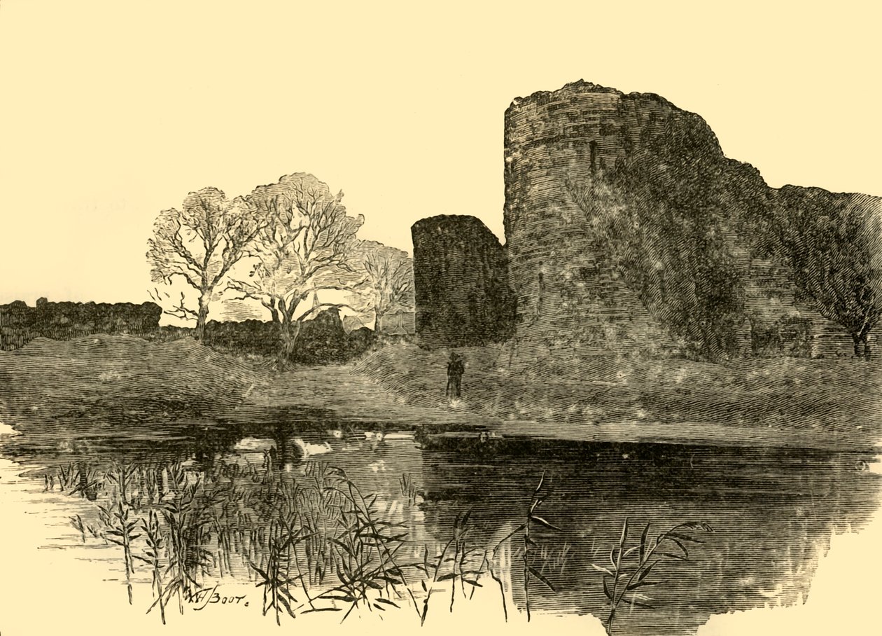 Pevensey Castle, 1898. af Unbekannt