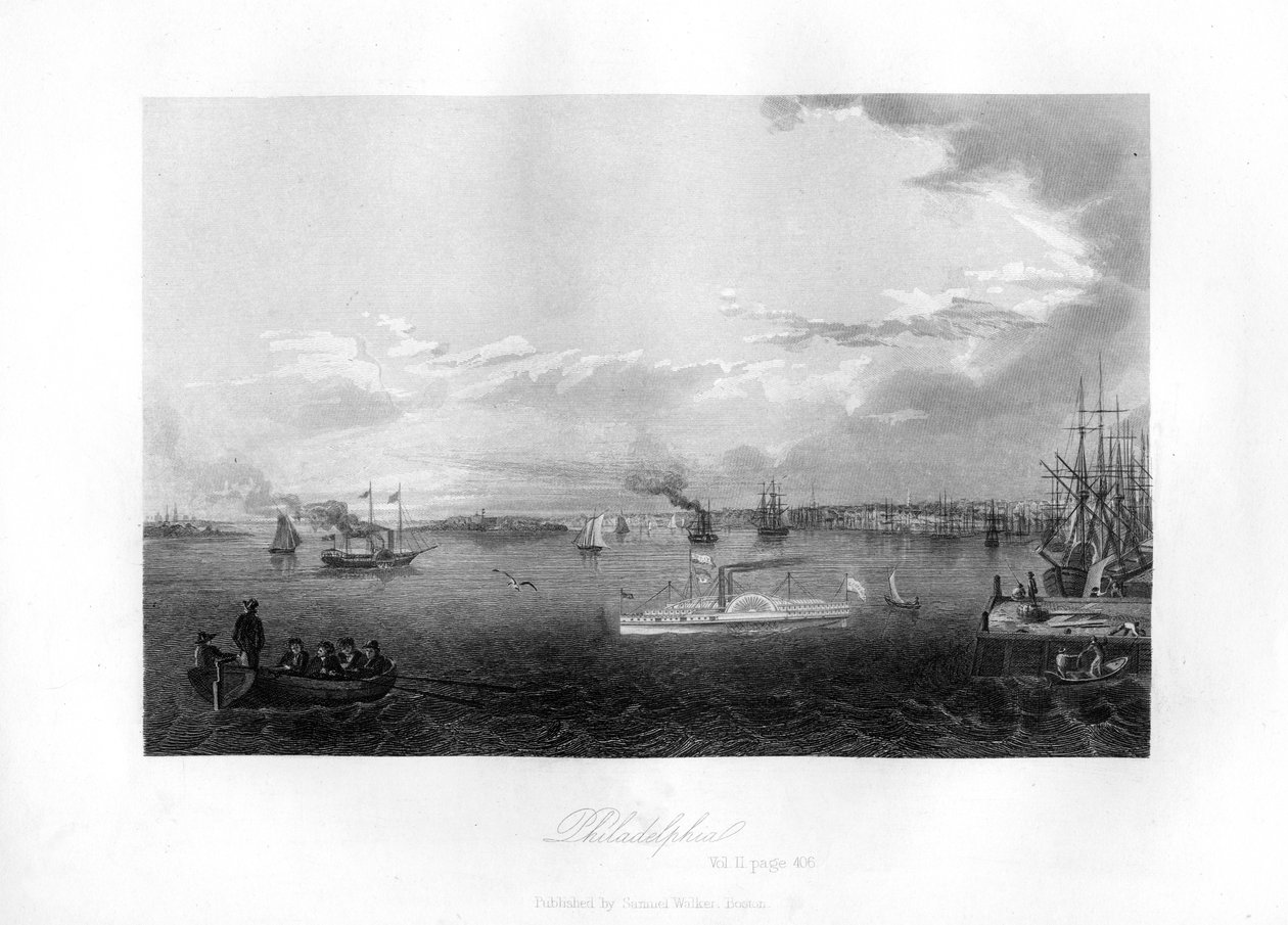 Philadelphia, 1855 af Unbekannt