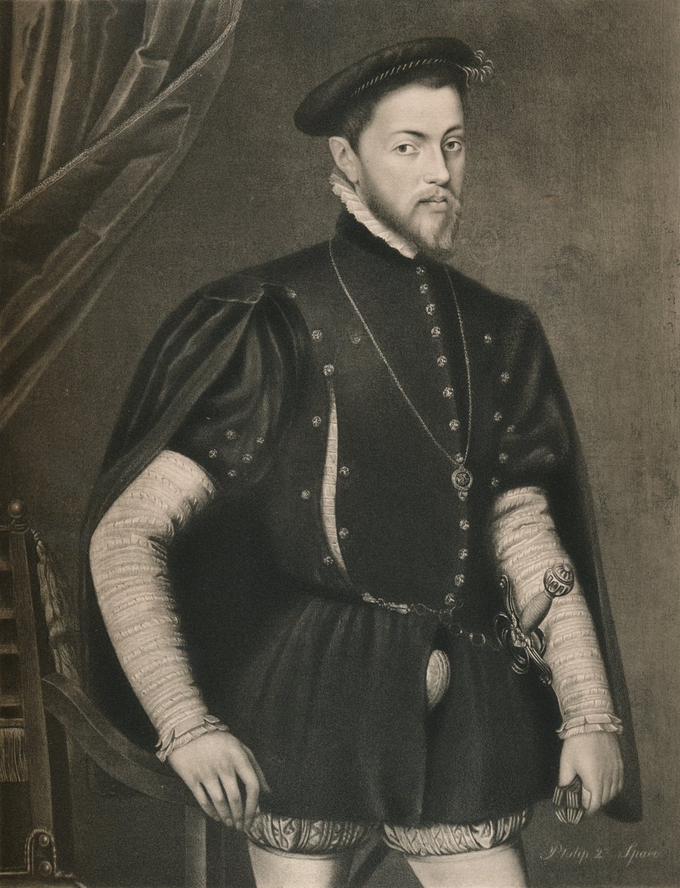 Filip II af Spanien, c1500-tallet, 1904 af Unbekannt