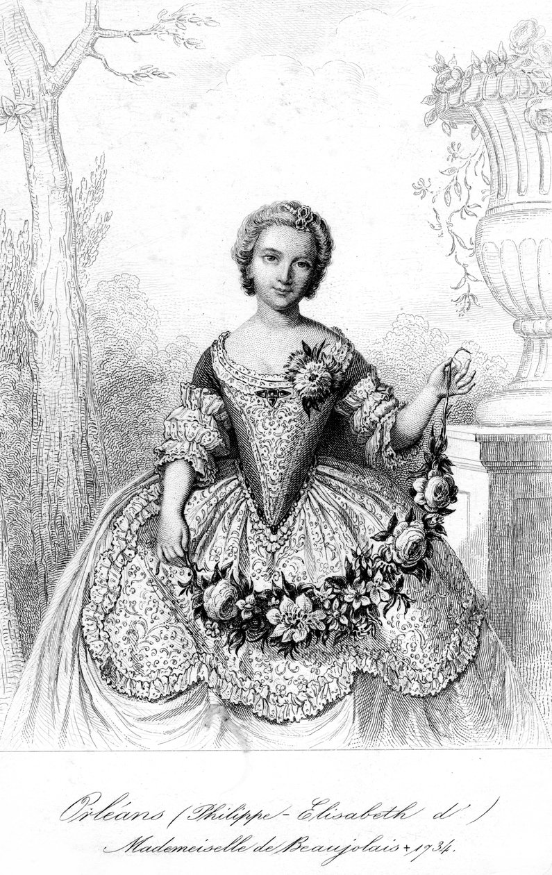 Filippinske Elisabeth af Orléans, Mademoiselle de Beaujolais af Unbekannt