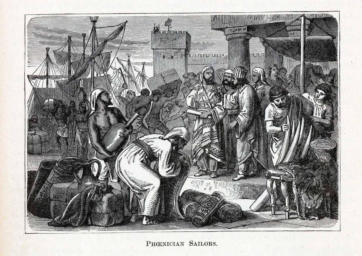 Føniciske sømænd, 1882 af Unbekannt