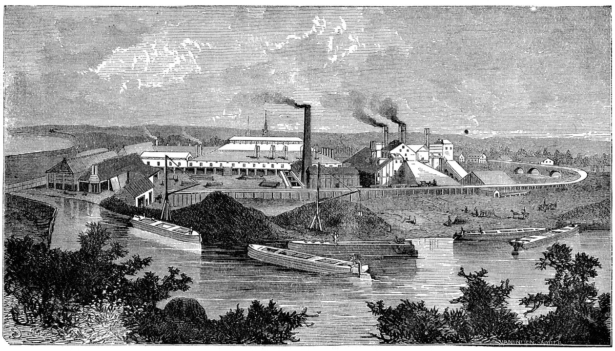 Phoenix Iron and Bridge Works, Phoenixville, Pennsylvania, USA, 1873 af Unbekannt