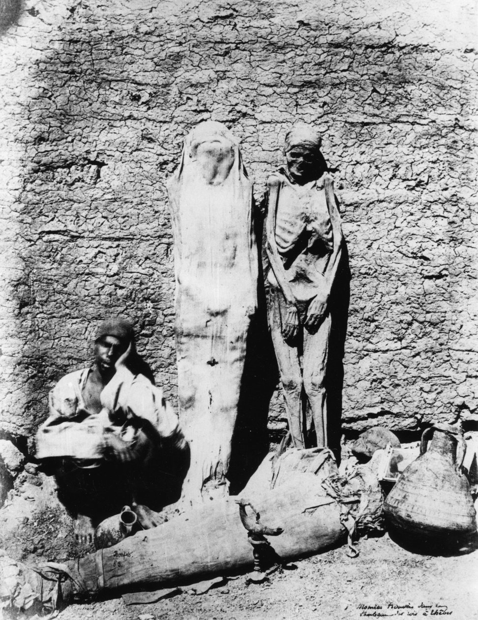 Foto af mumier, 1860 af Unbekannt