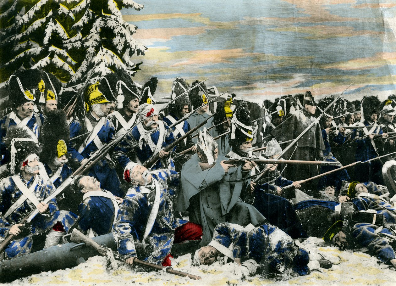 Fotografisk gengivelse af slaget ved Austerlitz af Unbekannt