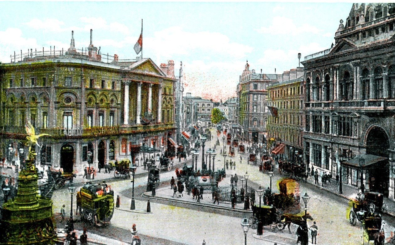Piccadilly Circus, London, 20. århundrede af Unbekannt