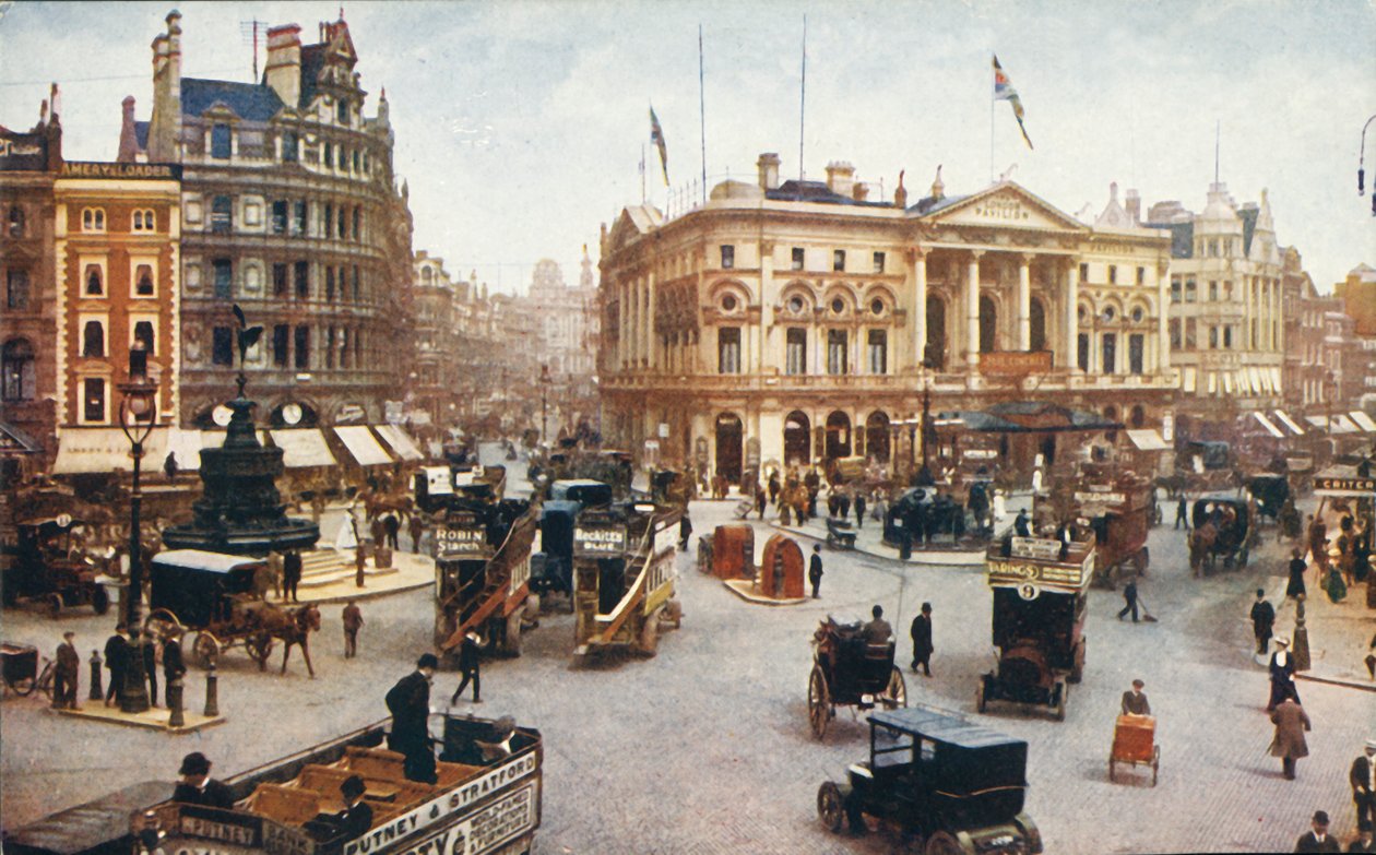 Piccadilly Circus, London, c1910. af Unbekannt