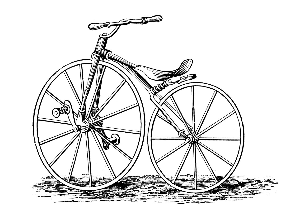 Pickerings pedaldrevet cykel, et amerikansk design, c1860s c1880 af Unbekannt