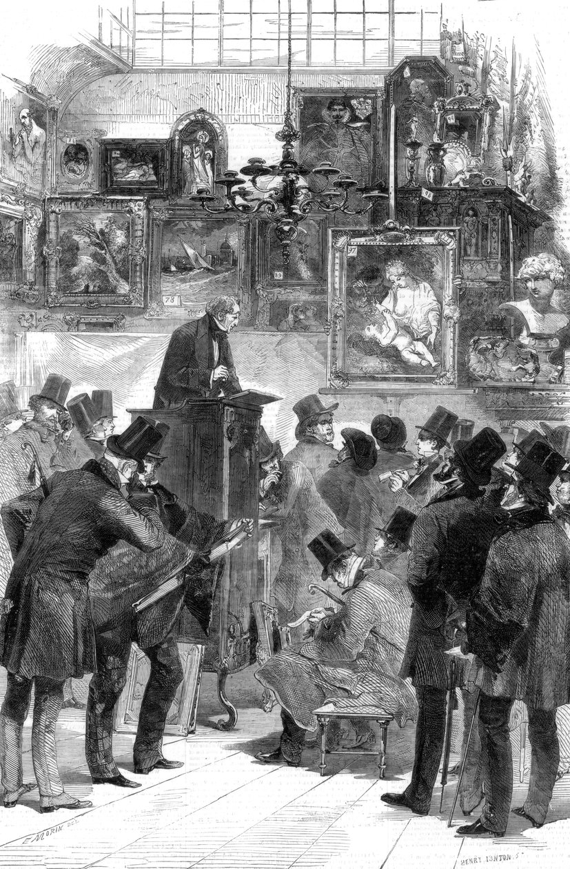 Billedsalg hos Mrs Christie and Mantons, King Street, St James