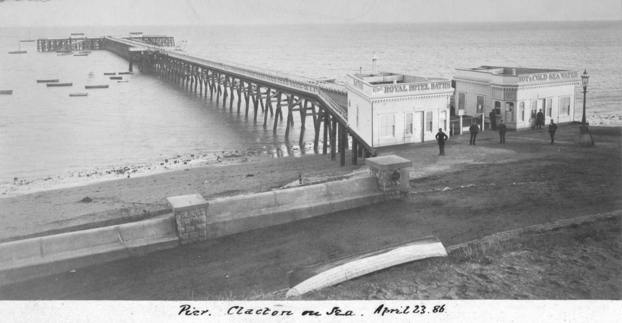 Pier Clacton on Sea, 23. april 1886 af Unbekannt