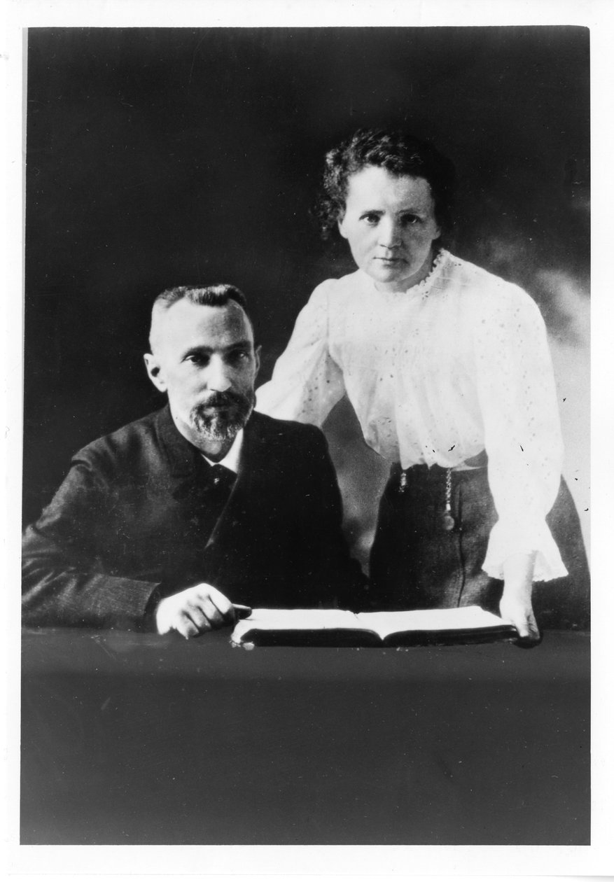 Pierre Curie 1859-1906 og Marie Sklodowska Curie 1867-1934 af Unbekannt