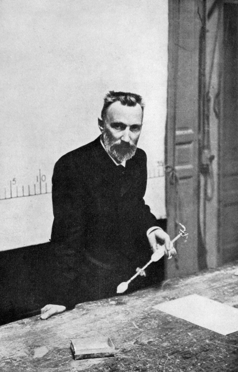 Pierre Curie, fransk kemiker, da professor i fysik ved Sorbonne, 1906 af Unbekannt