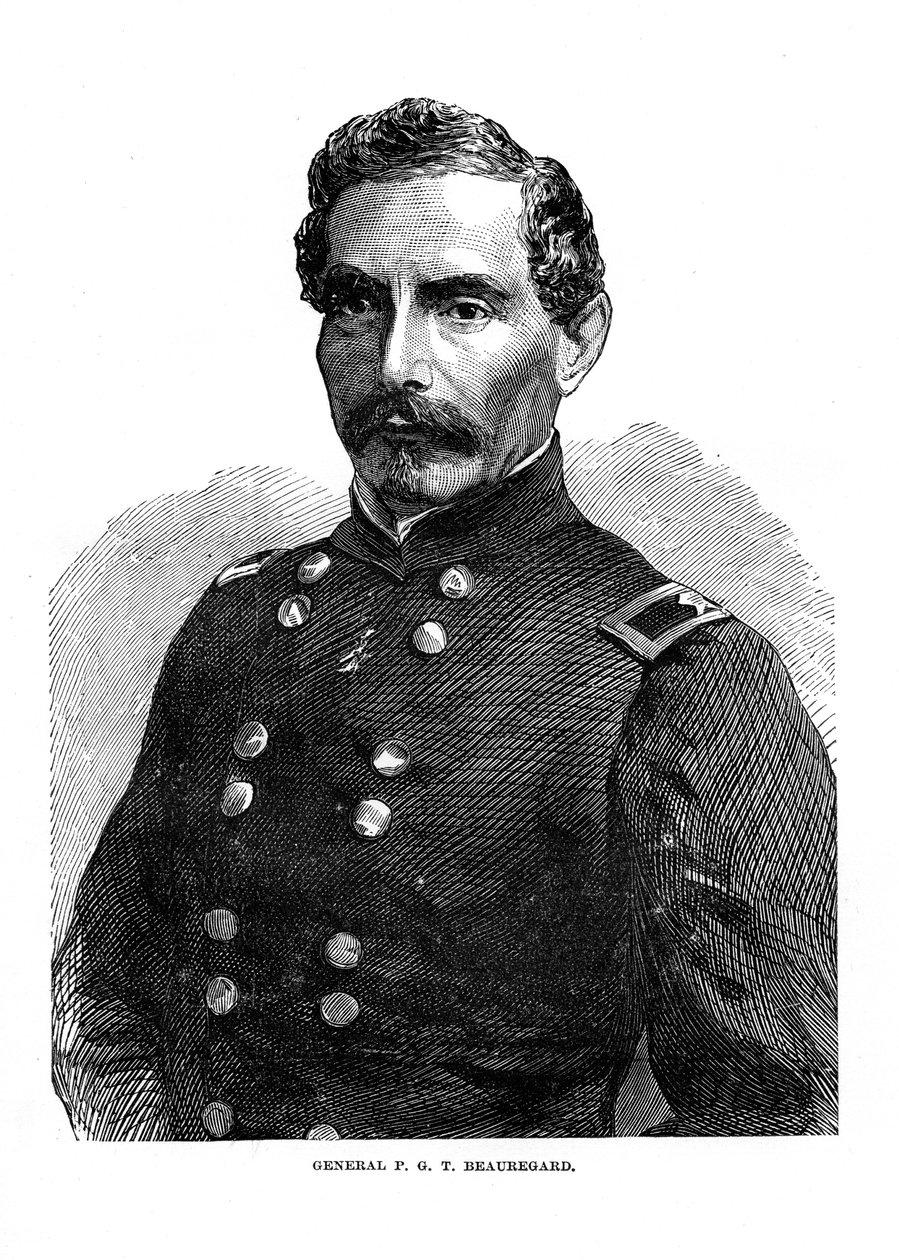 Pierre Gustave Toutant de Beauregard, amerikansk soldat, c1860
