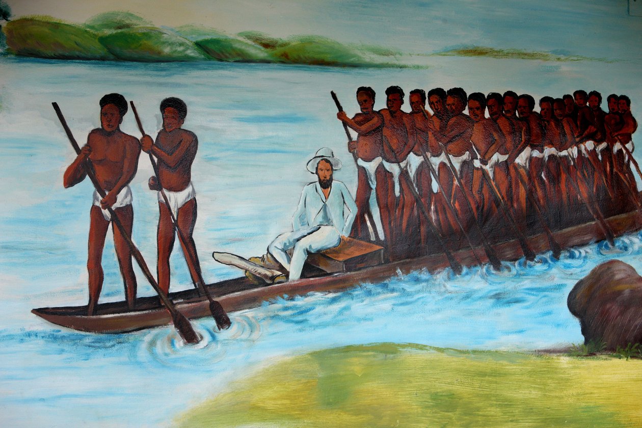 Pierre Savorgnan de Brazza maleri Brazzaville Congo af Unbekannt