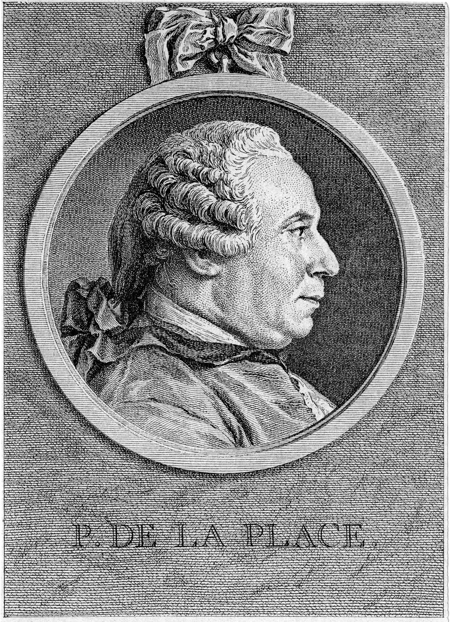 Pierre Simon Laplace, fransk matematiker og astronom, 1700-tallet af Unbekannt