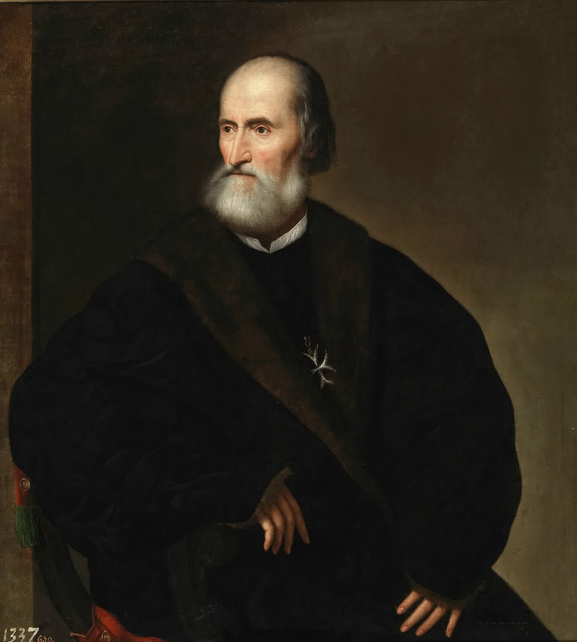 Pietro Bembo som prior for Knights Hospitaller, ca 1537. af Unbekannt