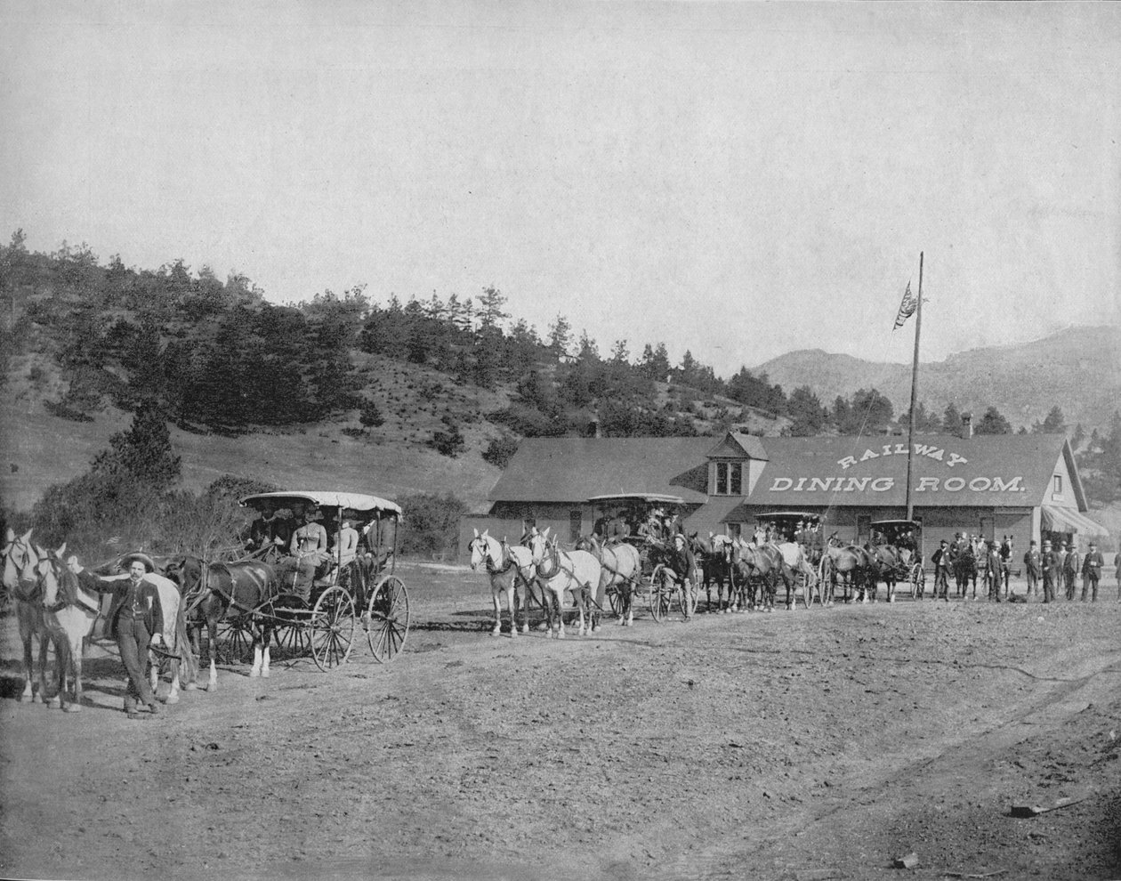 Pikes Peak Col. Toll Road, c1897. af Unbekannt