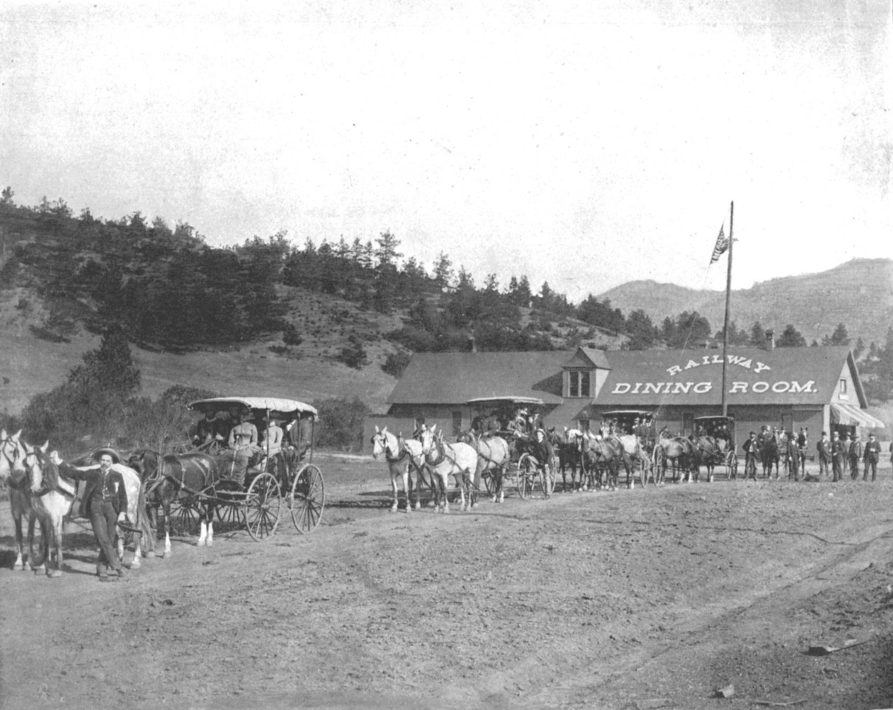 Pikes Peak Toll Road, Colorado, USA, c1900. af Unbekannt