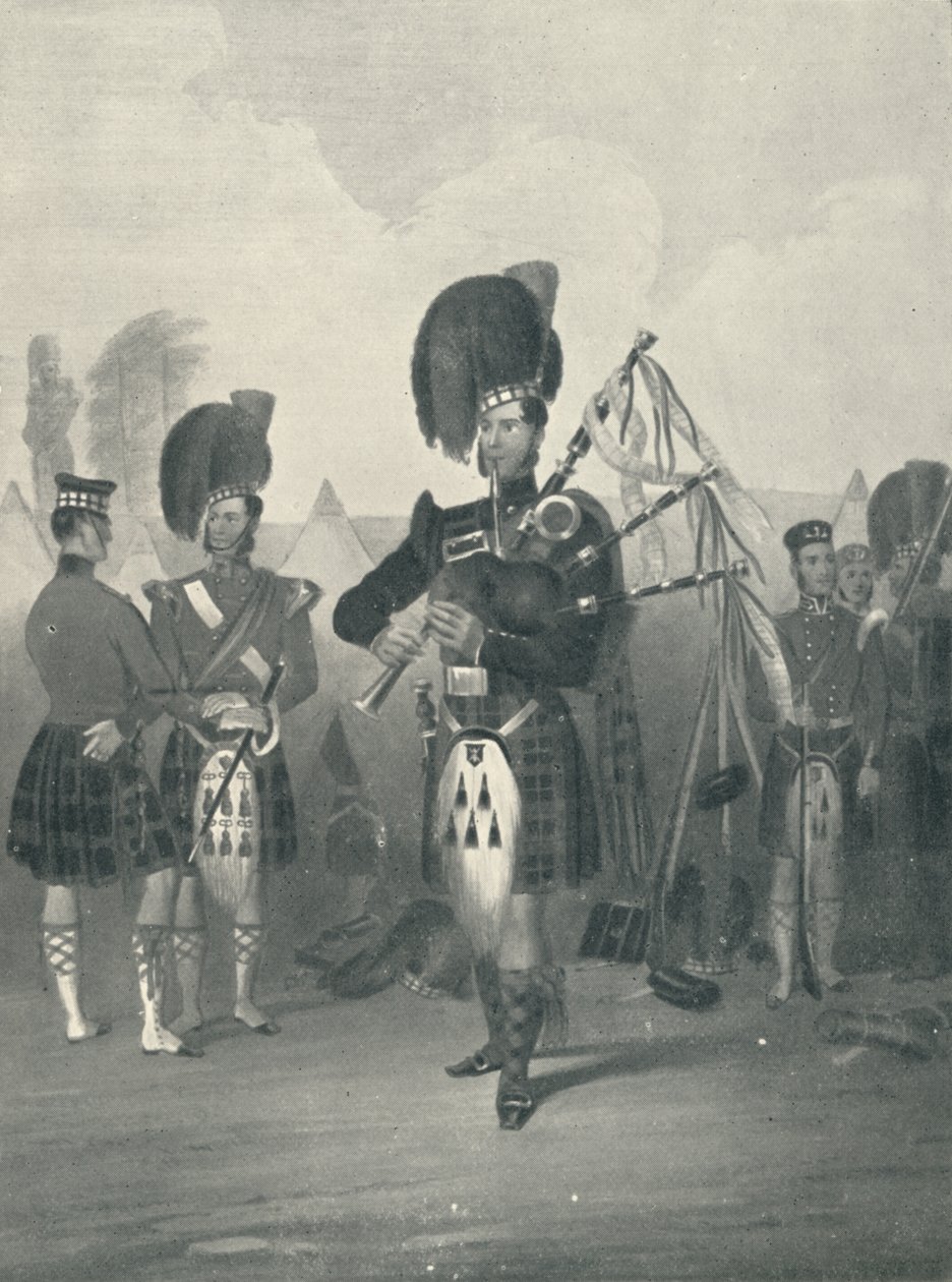 Piper, 42nd Royal Highlanders, c1800-tallet, 1909 af Unbekannt