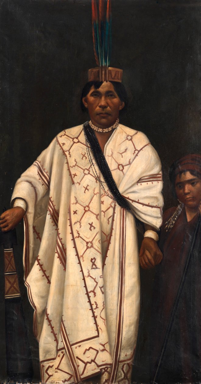 Piro indianerhøvding, ca. 1890-1892. af Unbekannt