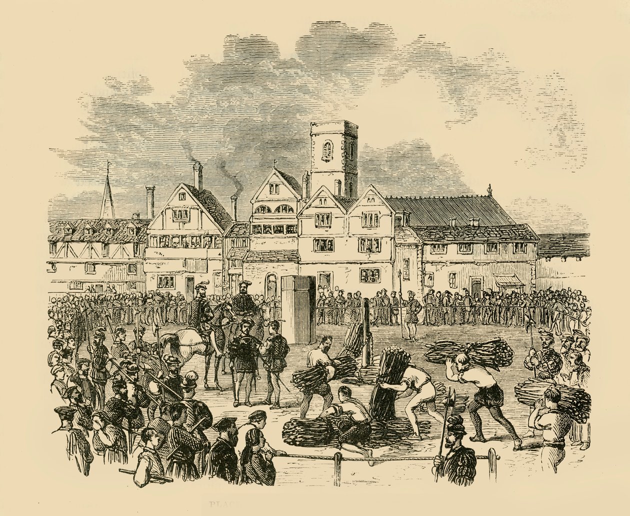 Udførelsessted, Old Smithfield, 1890. af Unbekannt