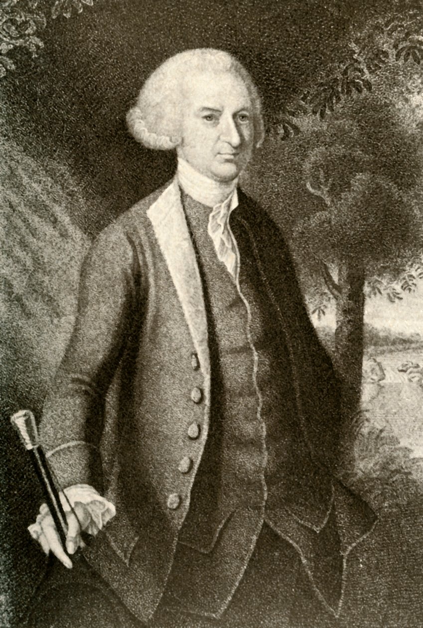 Almindeligt, men smukt herrekostume i Pennsylvania ved revolutionens udbrud, c1765, 1937 af Unbekannt