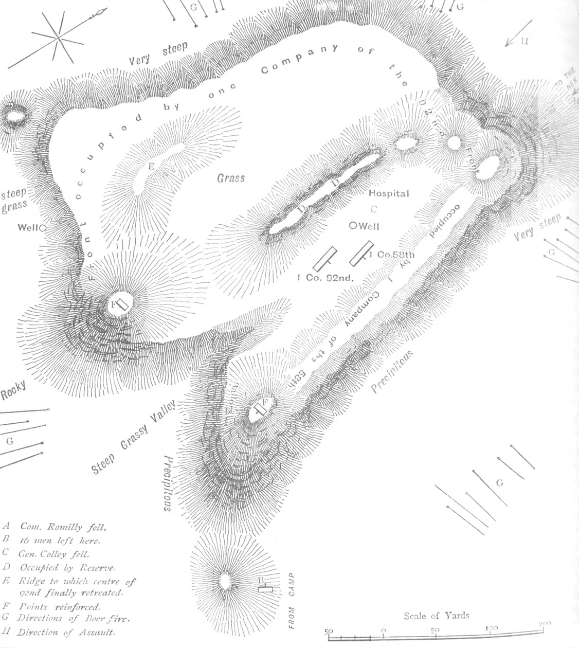 Plan for topmødet i Majuba Hill, 27. februar 1881, c1880