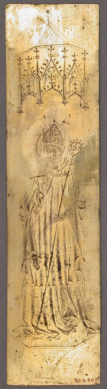 Plaque fra Triptykon, tysk, midten af 1400-tallet. af Unbekannt