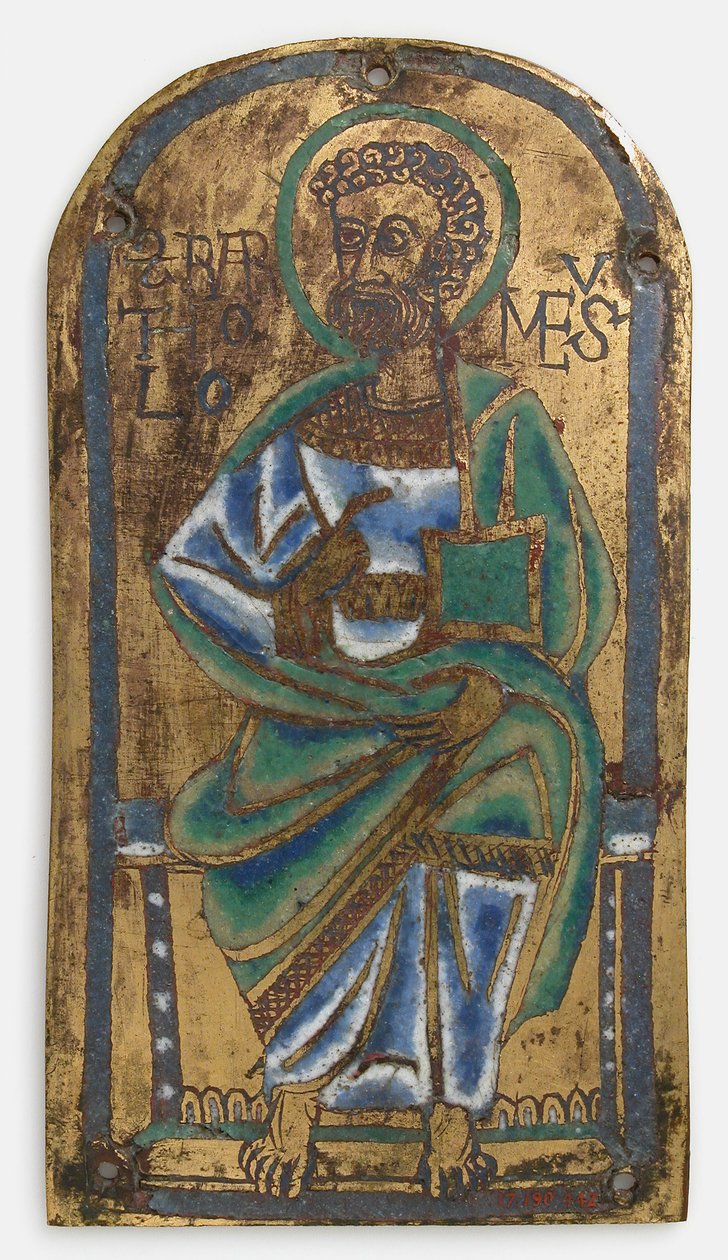 Tavle af St. Bartholomew, Niederrhensk eller Saksisk, midten af det 12. århundrede. af Unbekannt
