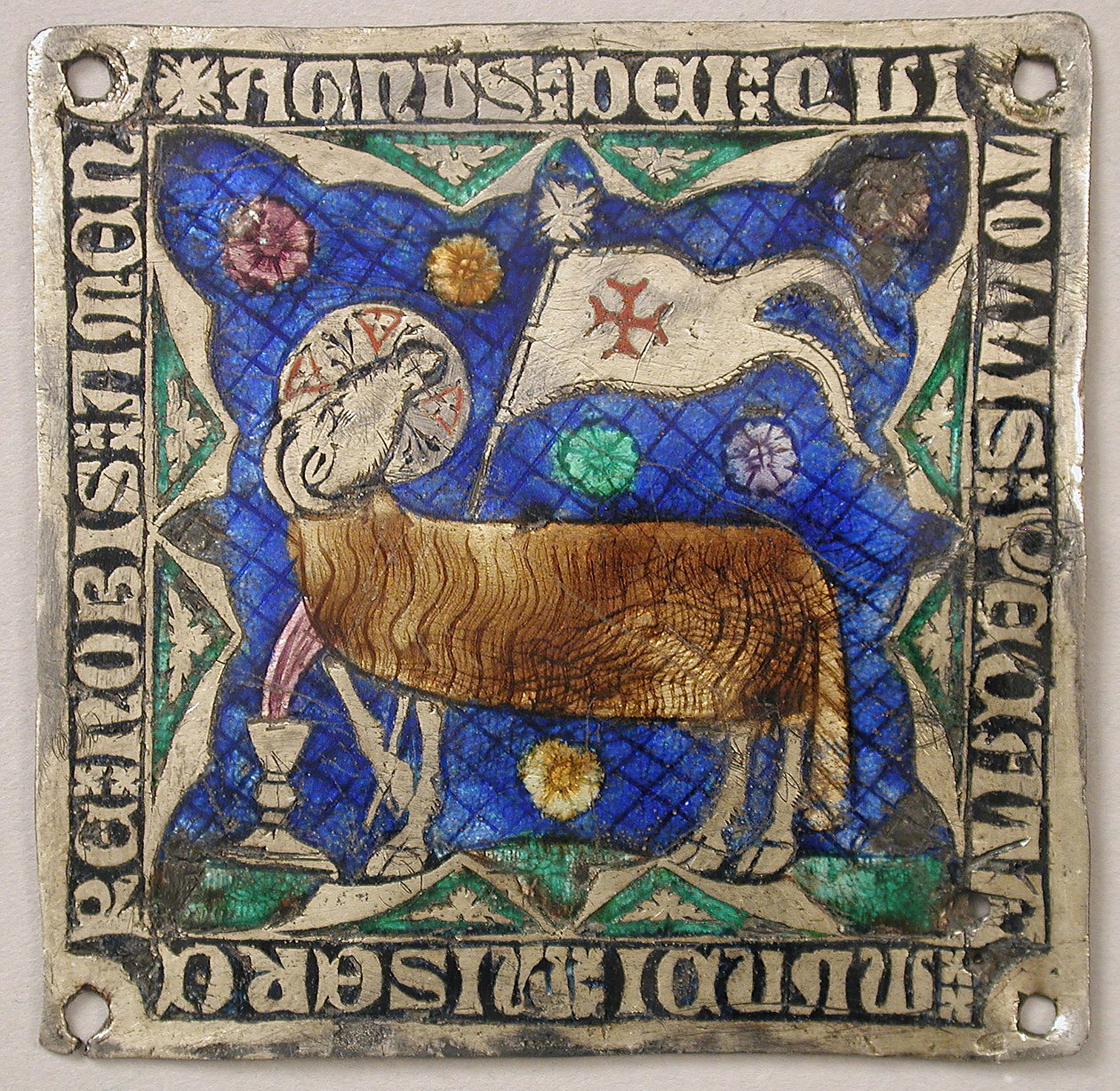 Plade med Agnus Dei, catalansk, 1300-tallet. af Unbekannt