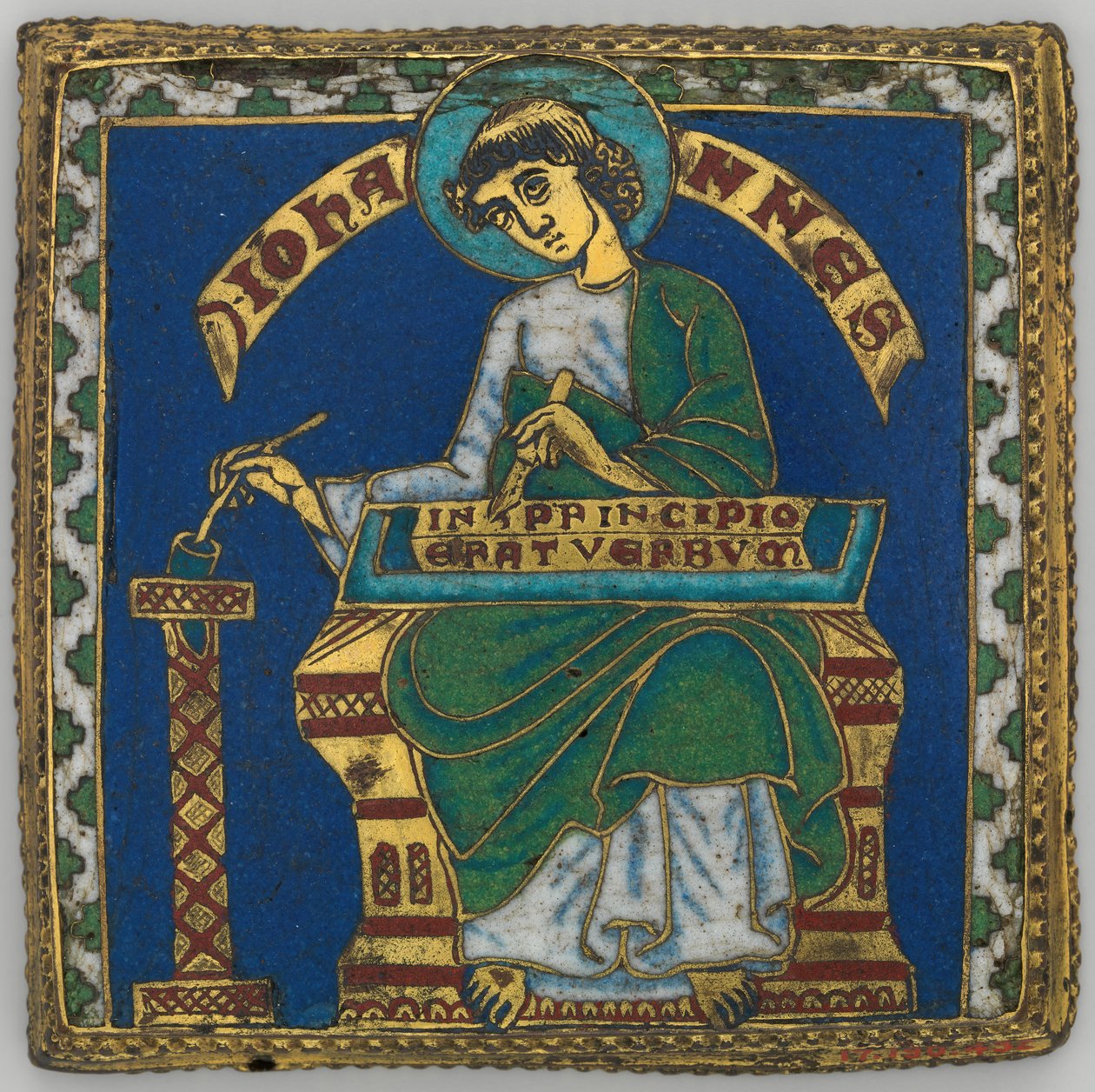 Tavle med Sankt Johannes Evangelisten, tysk, ca. 1175-1200. af Unbekannt